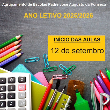 Início das aulas 2025 2026